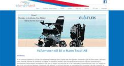 Desktop Screenshot of bilomarintextil.se