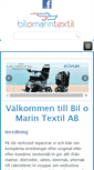 Mobile Screenshot of bilomarintextil.se