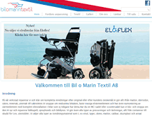 Tablet Screenshot of bilomarintextil.se